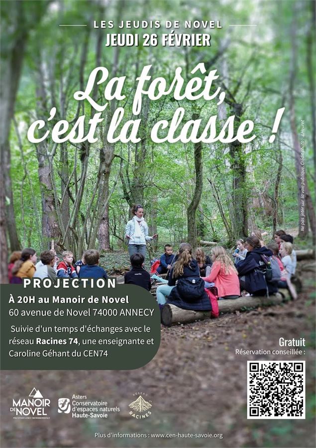 Projection : La forêt c'est la classe !_Annecy - Asters