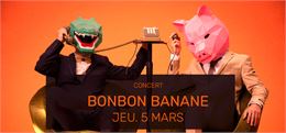 Duo DJ Bonbon Banane en concert à Notre Dame de Bellecombe pour le Val d'Arly Street Art Festival - 
