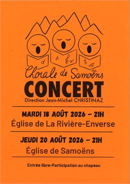Concert de la Chorale de Samoëns_Samoëns