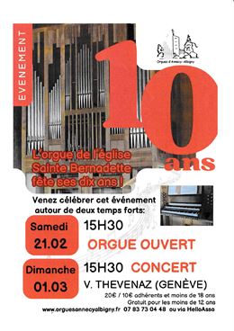 Concert avec Vincent Thévenaz de Genève_Annecy - Orgues Annecy Albigny