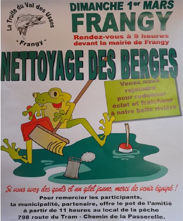 Nettoyage des berges des Usses - La Truite du Val des Usses