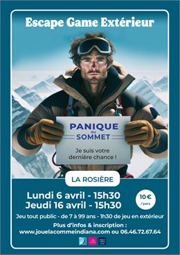 Escape Game Extérieur – Thème : Panique au sommet_La Rosière - Montvalezan