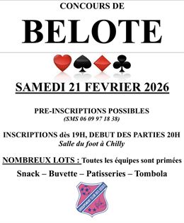 Concours de Belote - Groupement Club des Usses