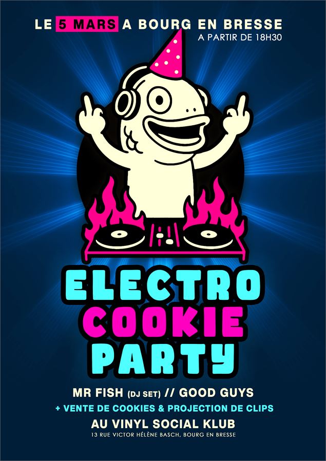 Affiche Electro Cookie Party - Good Guys Corp