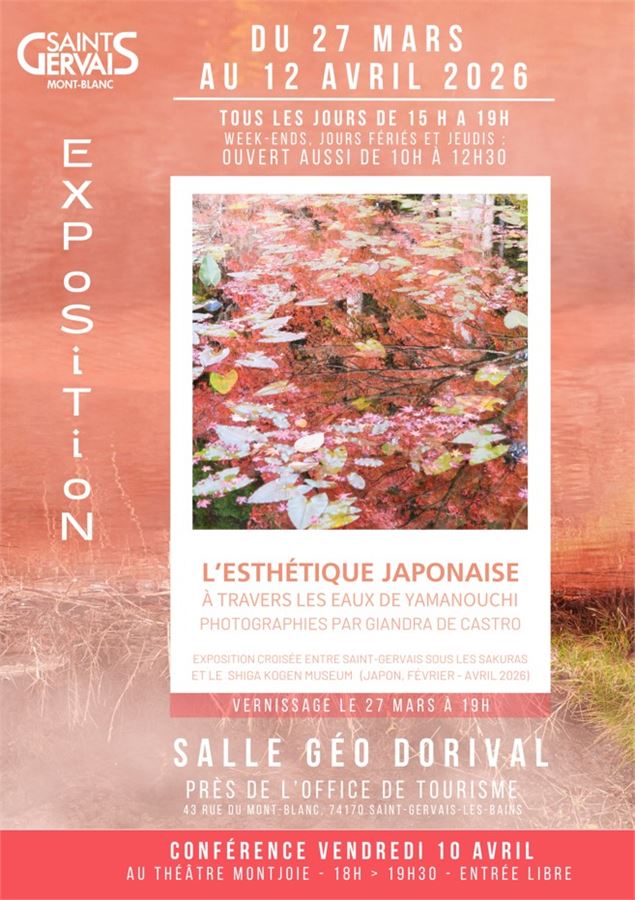 Exposition de photographies Giandra DeCastro - A travers les eaux de Yamanouchi - Saint-Gervais sous
