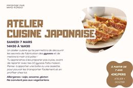 Atelier cuisine japonaise