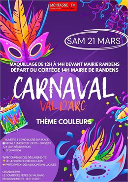 Affiche décrivant l'animation - Comité des fêtes de Val d'Arc