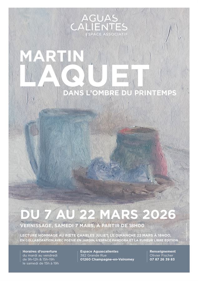 Exposition de peintures de Martin Laquet à l'Espace Aguascalientes_Champagne-en-Valromey - Espace Ag