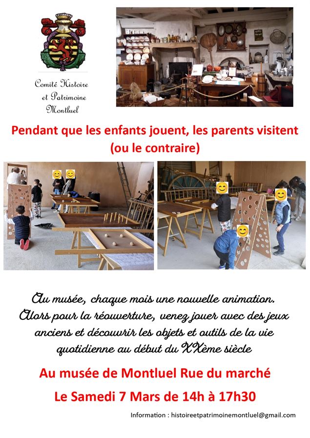 Ouverture du Musée d'Art et d'Histoire Locale et animation au musée_Montluel - Comité Histoire et Pa