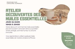 Atelier découverte des huiles essentielles
