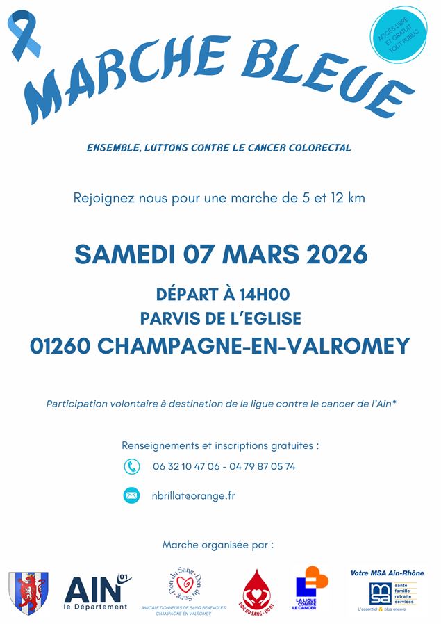 Marche Bleue_Champagne-en-Valromey - Donneurs de sang