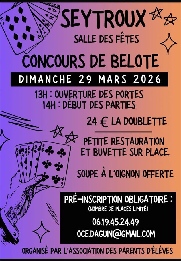 Concours de belote_Seytroux - APE Seytroux