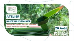 Atelier : Jouets buissonniers à la pointe de l'opinel