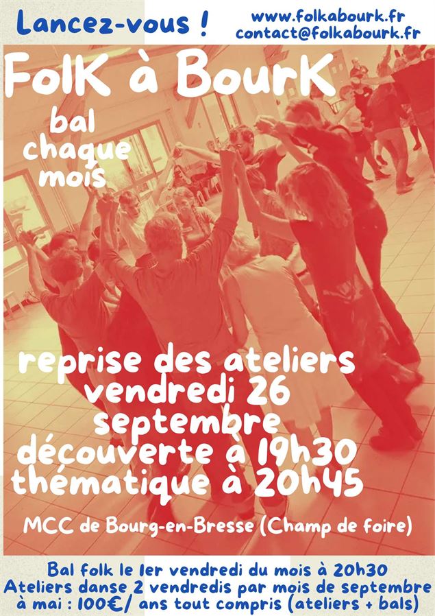 Stage danse folk pour les débutants et petit bal - FolK à BourK