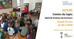 Contes du tapis : spécial Graines de lecteurs - La Passerelle Médiathèque