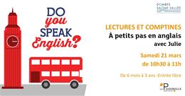 A petits pas en anglais avec Julie : lectures et comptines - La Passerelle Médiathèque