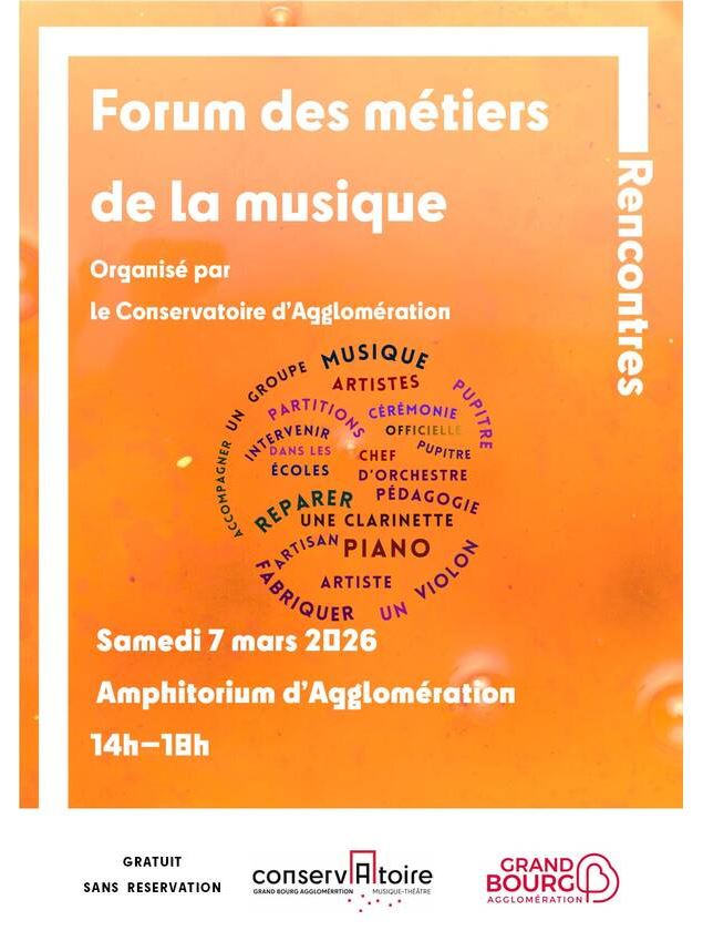 Affiche_Forum-des-metiers-de-la-musique - ©Conservatoire départemental