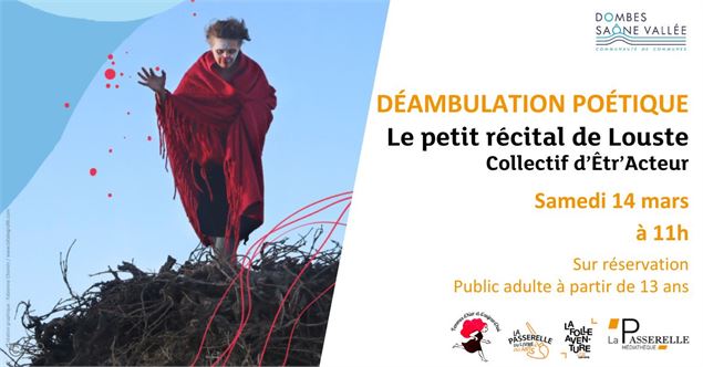 Déambulation poétique : Le petit récital de Louste - La Passerelle Médiathèque