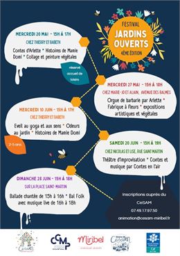 Festival "jardins ouverts": ballade chantée et bal folk - CESAM, CCMP et ville de Miribel