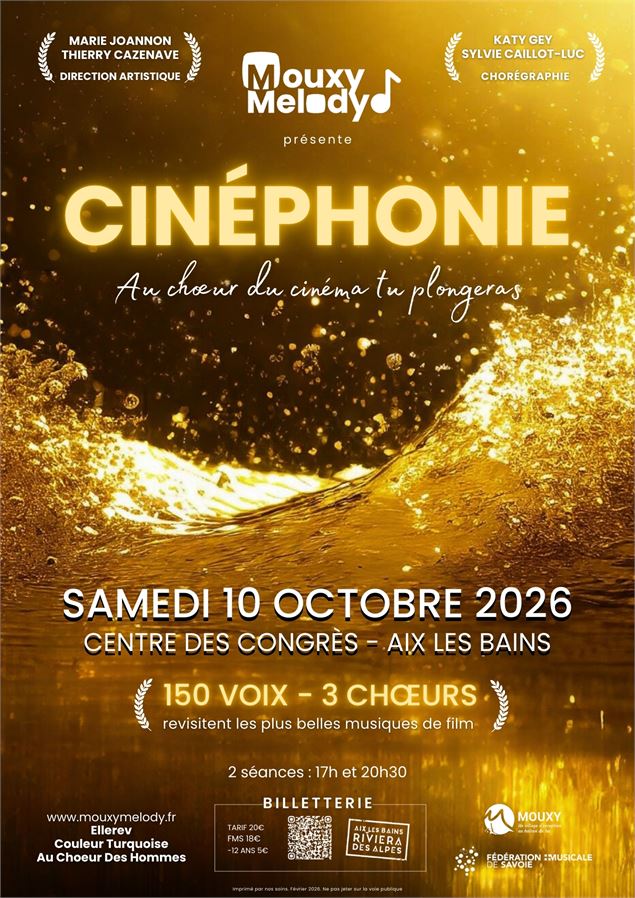 CINEPHONIE, AU CHOEUR DU CINEMA TU PLONGERAS_Aix-les-Bains