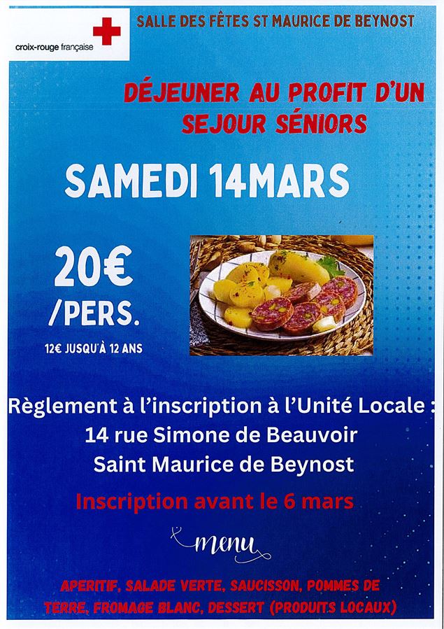 Déjeuner - La Croix Rouge