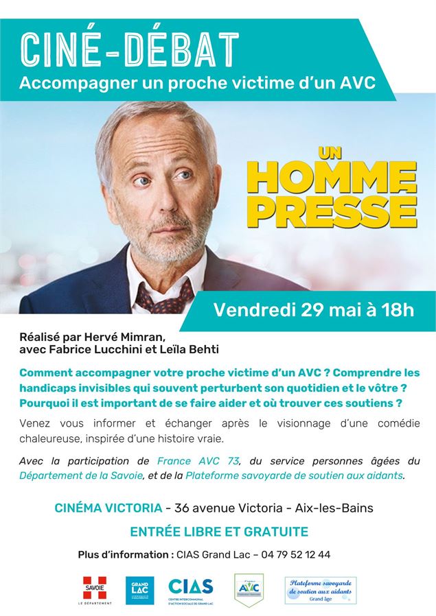 Ciné-débat - Accompagner un proche victime d'un AVC - CIAS Grand Lac