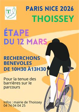 Passage course vélo "Paris Nice 2026"_Thoissey