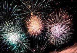 Grand Feu d'artifice à Plagne Bellecôte - JNJ Photo