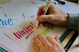 Atelier Typo avec Williaco pour le Val d'Arly Street Art Festival - Jean-Marc Tournier