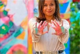 Atelier avec Pikanoa pour le Val d'Arly Street Art Festival - Pikanoa