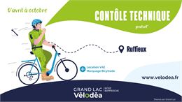 Contrôle technique vélo avec Vélodéa à Ruffieux mercredi 1er avril - Vélodéa