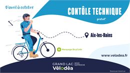 Contrôle technique vélo avec Vélodéa à Aix-les-Bains mercredi 1er avril - Véloéa