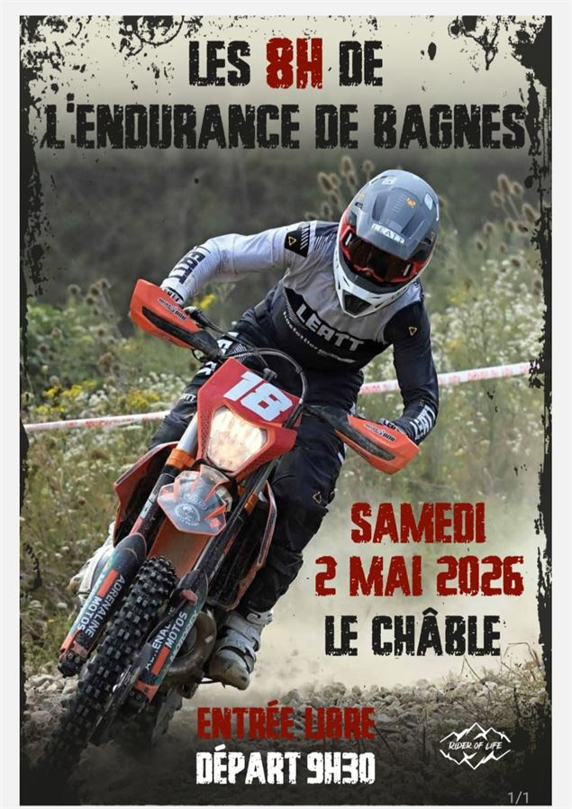 Affiche Endurance de Bagnes - Moto Club Bagnes