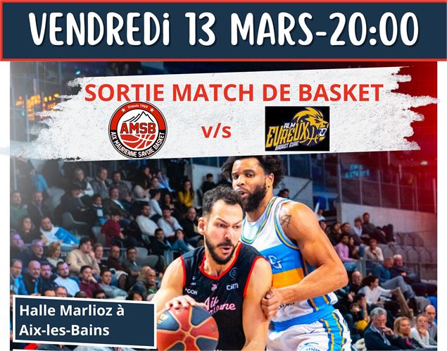 Extrait affiche sortie match de basket - La Fourmilière