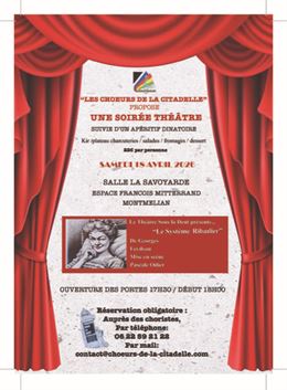 Soirée théâtre suivie d'un apéritif dinatoire