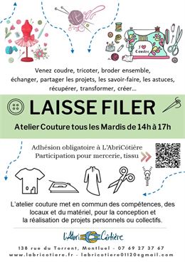 Atelier Couture « Laisse Filer » à l’AbriCôtière_Montluel - L'AbriCôtière