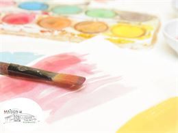 Atelier "Aquarelle et papier découpé"_Saint-Étienne-du-Bois - Libre de droit