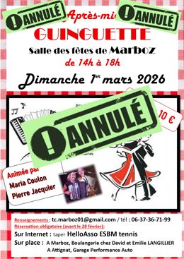 Affiche avec mention annulée - Sophie AUBERT