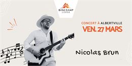 Concert live avec Nicolas Brun, chanteur et guitariste_Albertville