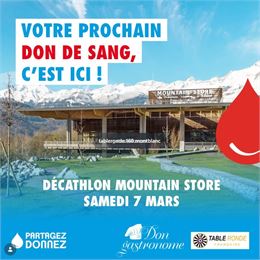 Don du sang - Mountain Store_Passy - EFS