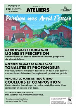 Atelier de dessin et peinture sur la perception et la création de la beauté_Les Carroz-d'Arâches