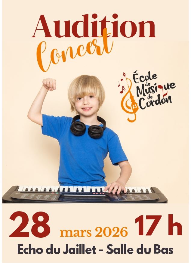 Audition-concert des élèves de l'École de Musique de Cordon - © École de musique de Cordon
