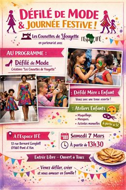 Défilé de mode mère enfant et autour du wax