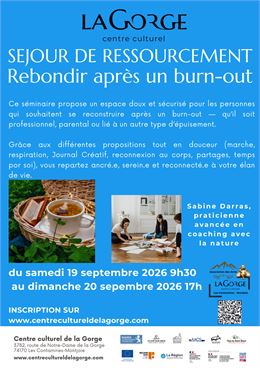 Séjour "Rebondir après un burn-out" au Centre Culturel de la Gorge_Les Contamines-Montjoie
