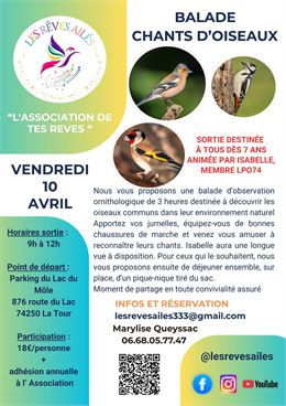 BALADE CHANTS D'OISEAUX - LES REVES AILES