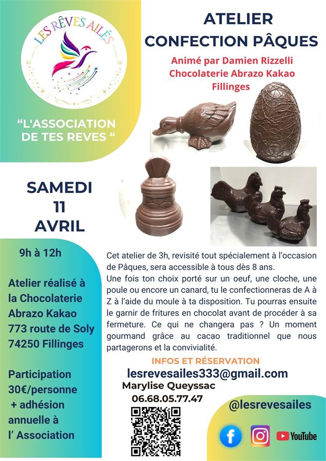 ATELIER CONFECTION PAQUES - LES REVES AILES