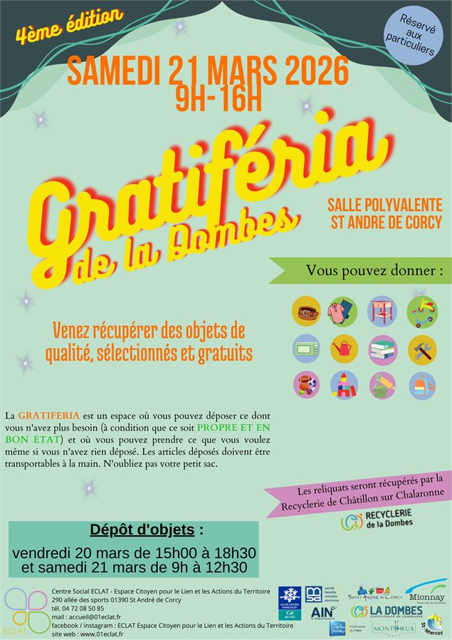 Gratiféria de la Dombes - Centre social ECLAT