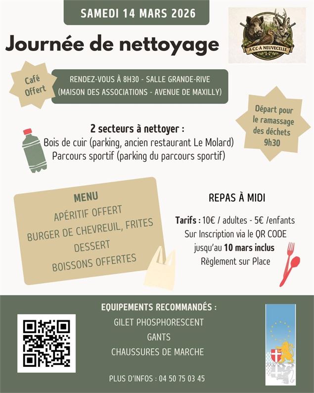 Journée de nettoyage collectif à Neuvecelle - Association ACCA