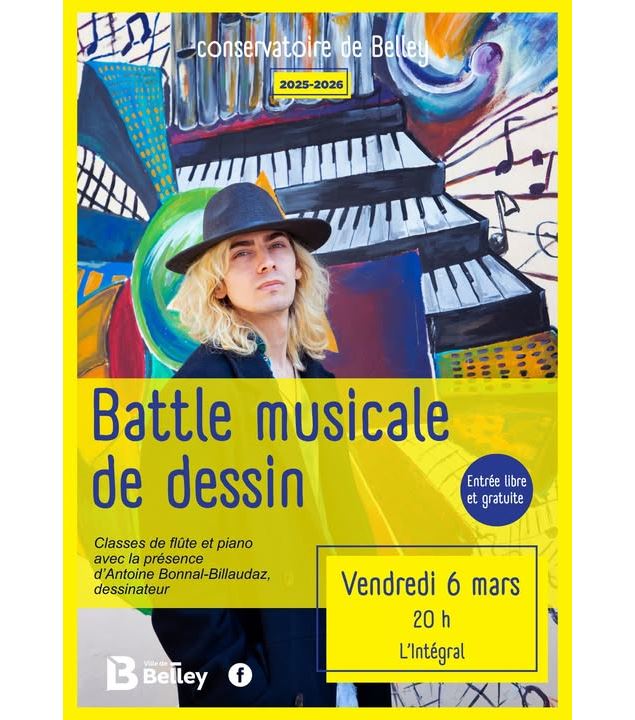 Battle musicale de dessin à l'Intégral_Belley - Conservatoire de Belley