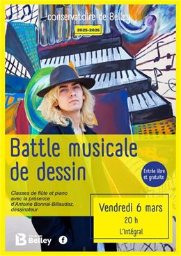 Battle musicale de dessin à l'Intégral_Belley - Conservatoire de Belley